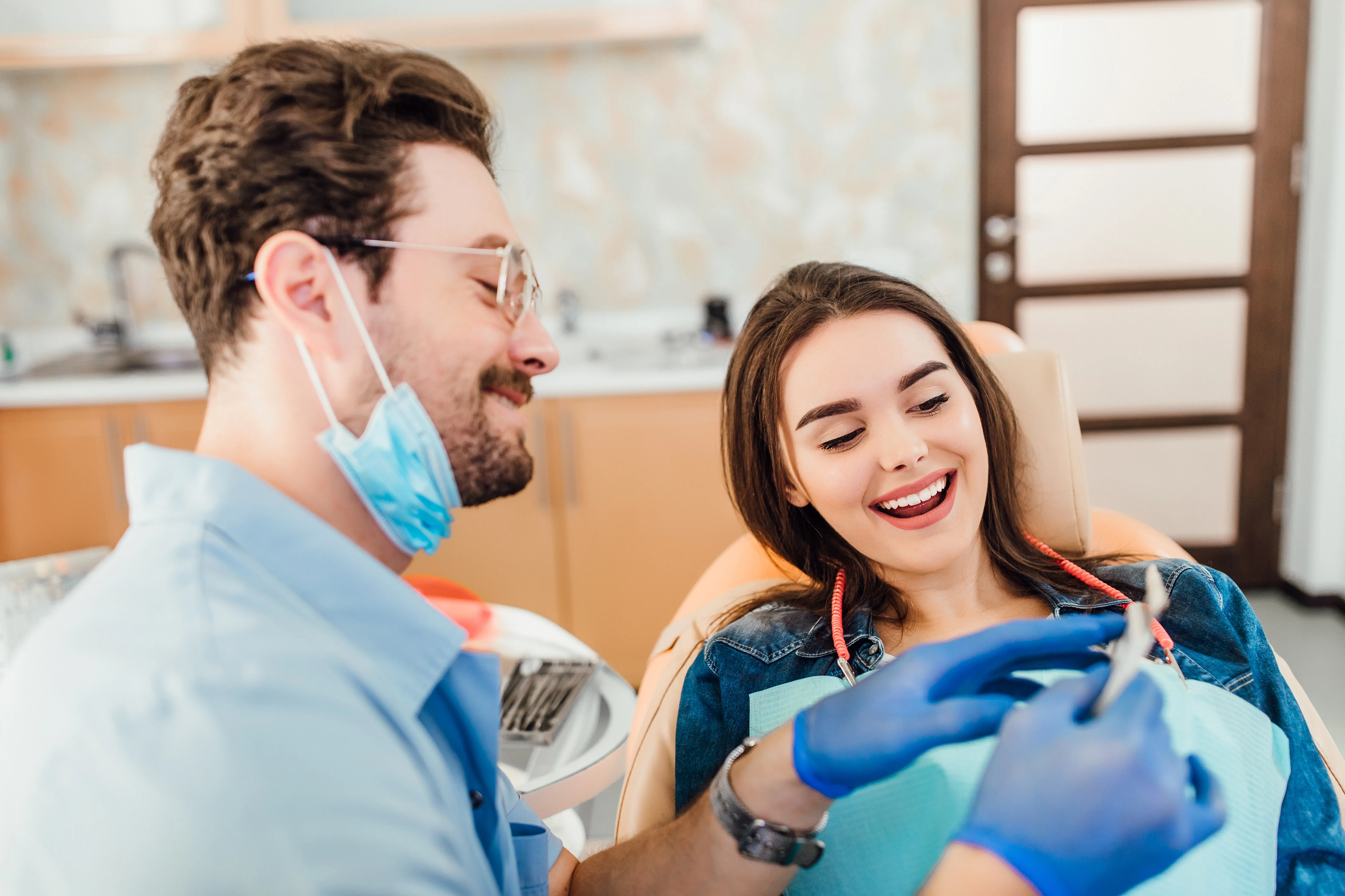 Smiling patient